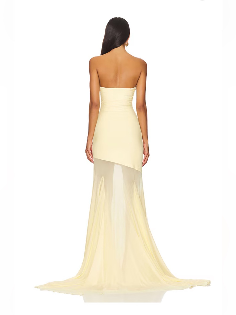 DAHLIA GOWN IN BUTTER YELLOW - Picture 2 of 6